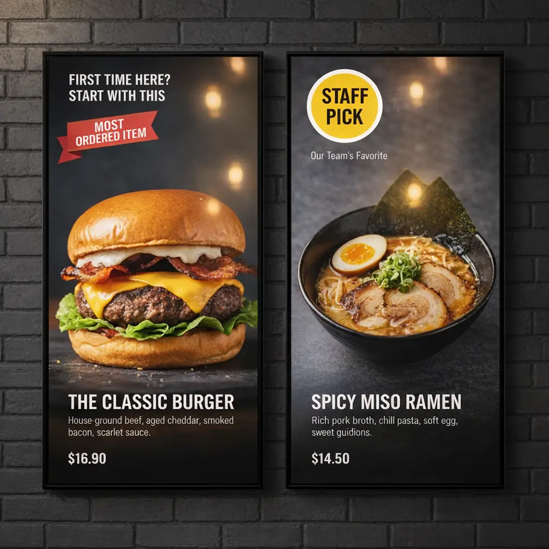 How to Use TV Screen Menu Boards Effectively in Your Restaurant