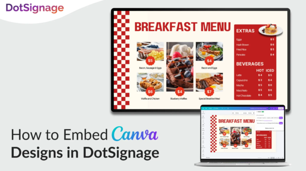 how to embed canva in dotsignage