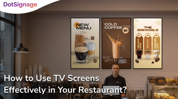 how to use tv screens effectively in restaurant
