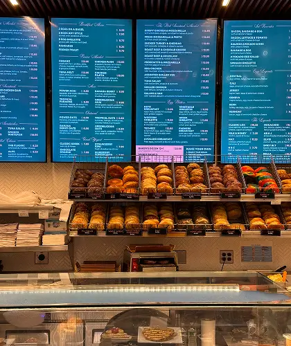 new york bagel market use dotsignage