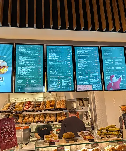nyc bagel market use digital menu