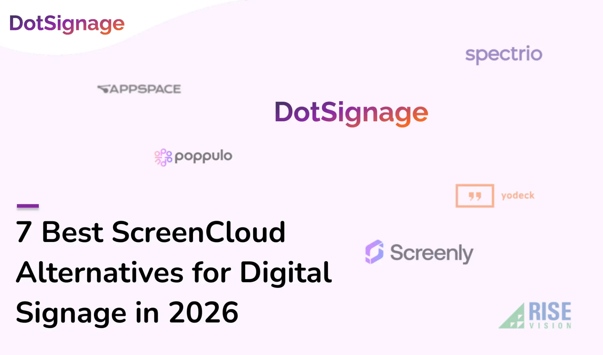 best screencloud alternatives for digital signage